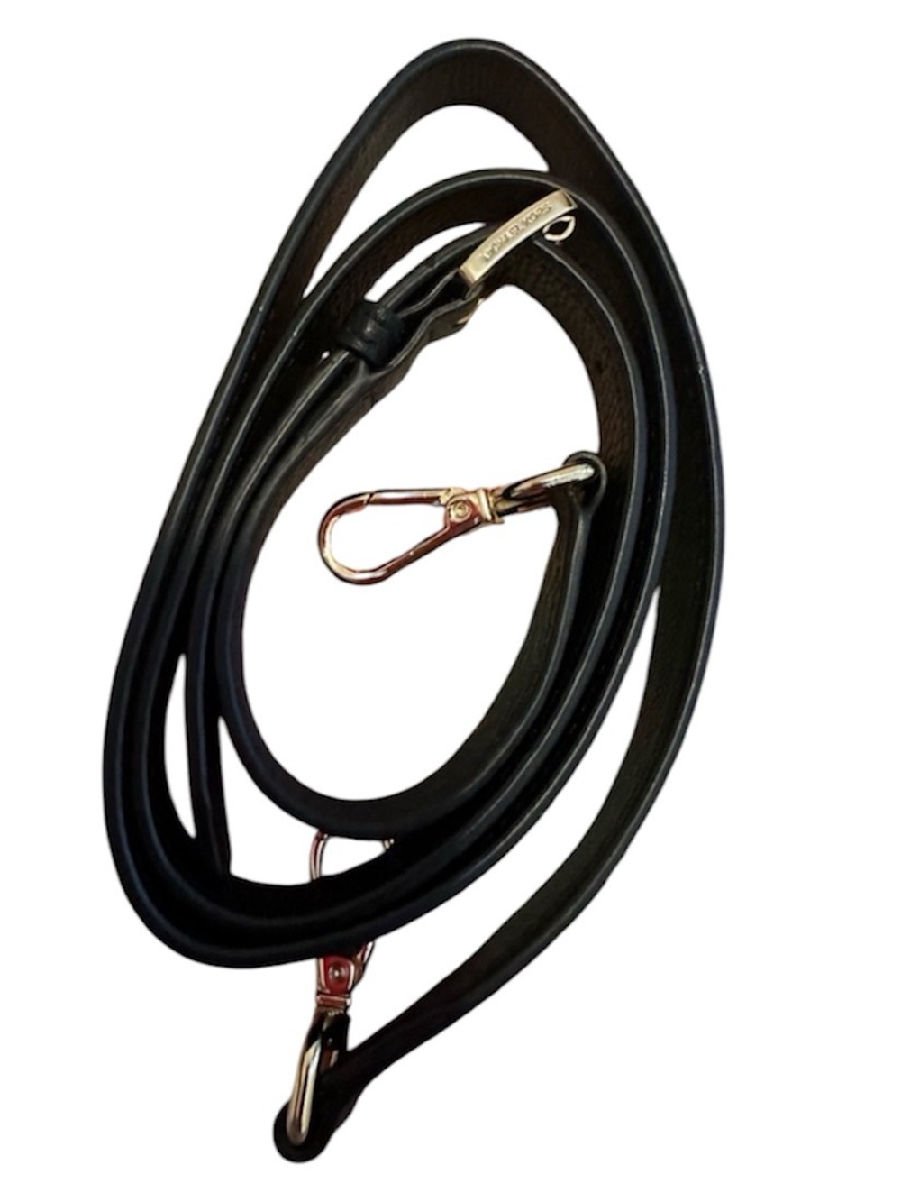 Michael Kors Black Leather Purse Strap Gold Hardware